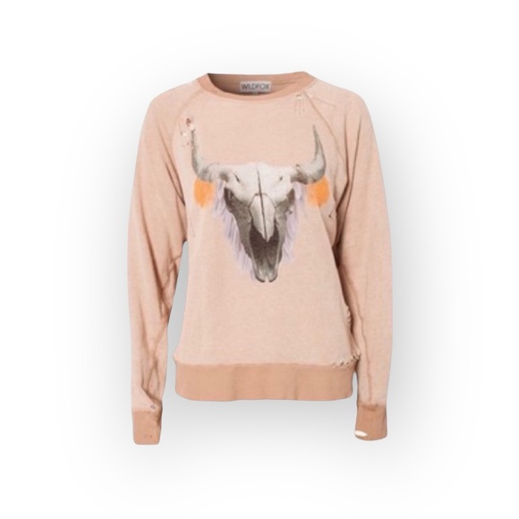 VHTF: OG Wildfox ☺︎︎ Cherie Destroy Sweater BBJ ☺︎︎ Baggy Beach Jumper ☺︎︎ Pink - Picture 13 of 16